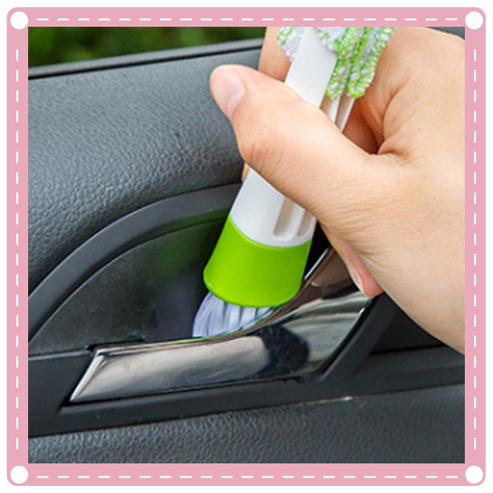 (5入)汽車空調出風口清潔刷子 儀表臺除塵刷 軟毛刷 雙頭 清潔用2