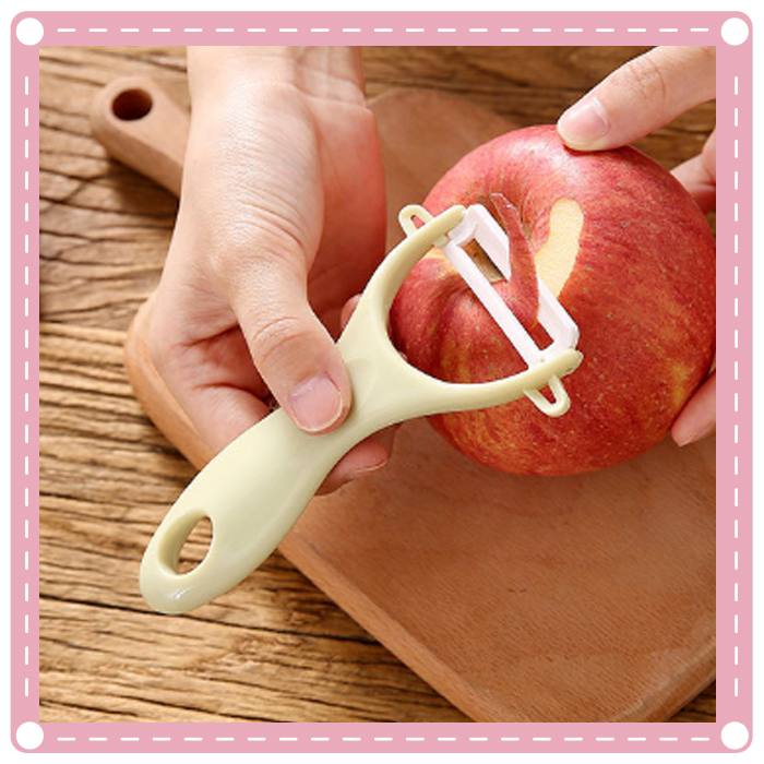 (2入)素色陶瓷削皮刀 廚房多功能去皮刀 去皮器 削蘋果 蔬菜水果削皮器2