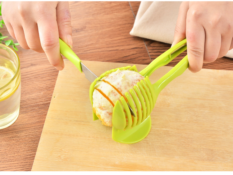 (3入)切檸檬神器 圓形拼盤切片器 創意廚房小工具 水果分離器1