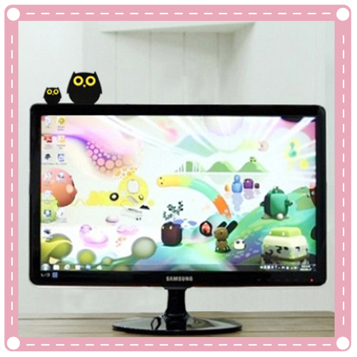 可愛動物桌面家居擺飾 電腦螢幕家庭裝飾小飾品2