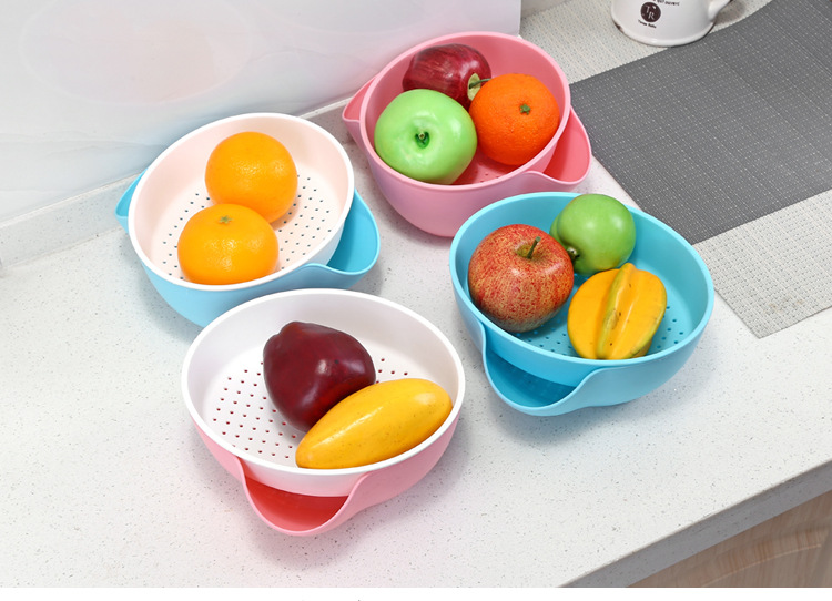 (2入)懶人可拆式雙層糖果盤 瓜子水果圓形收納盒 果盤 糖果盒0