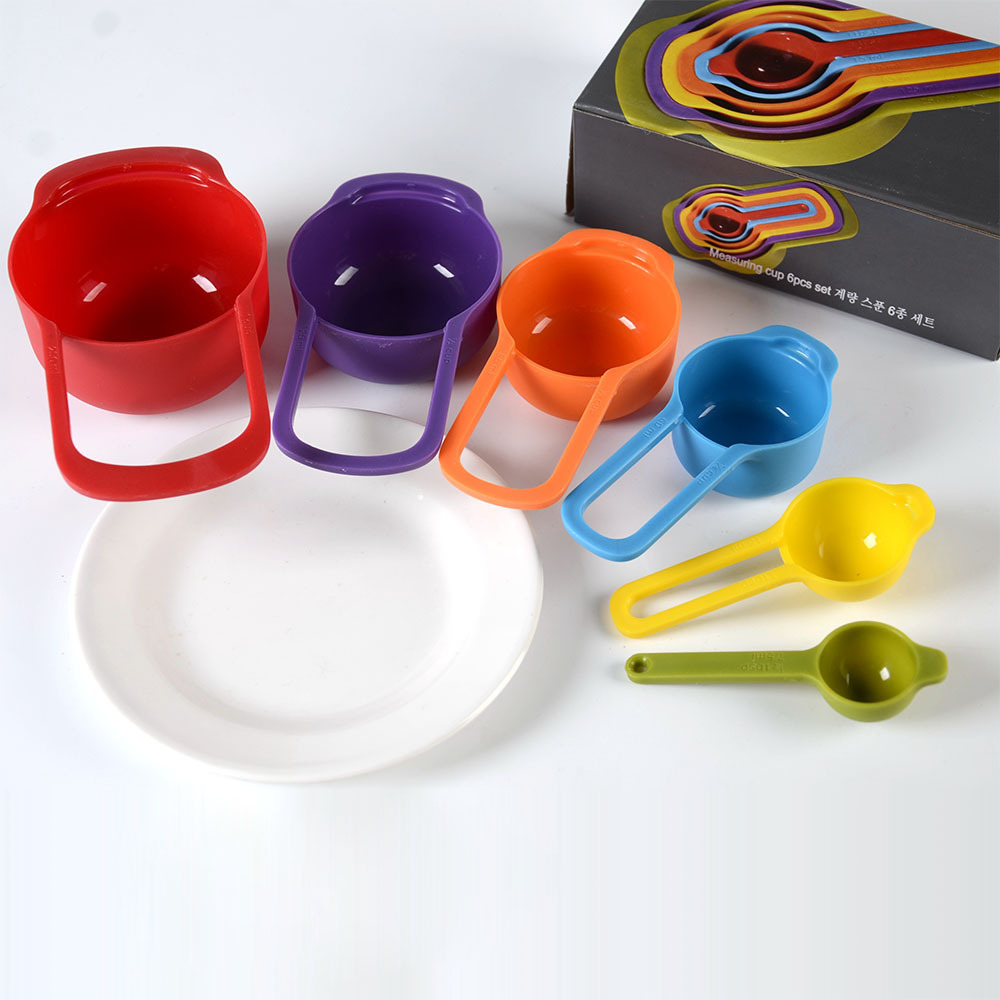 彩虹量杯6件組 烘焙必備工具 糖果色測量工具 量杯工具3