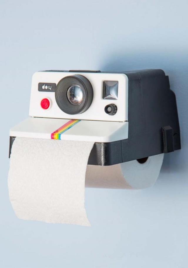 復古相機捲筒面紙盒 廁所必備捲筒紙巾盒 衛生紙收納盒1