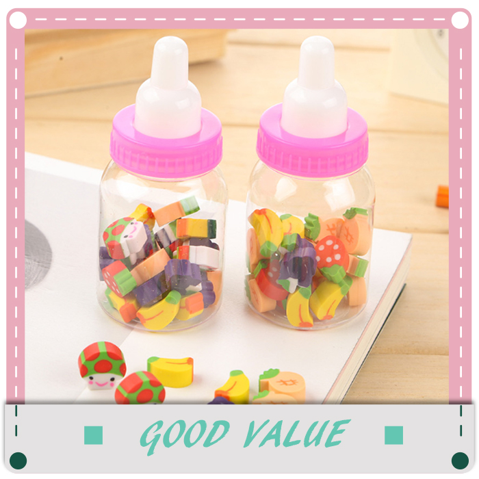 創意可愛奶瓶造型水果橡皮擦 兒童禮物 小學生必備4
