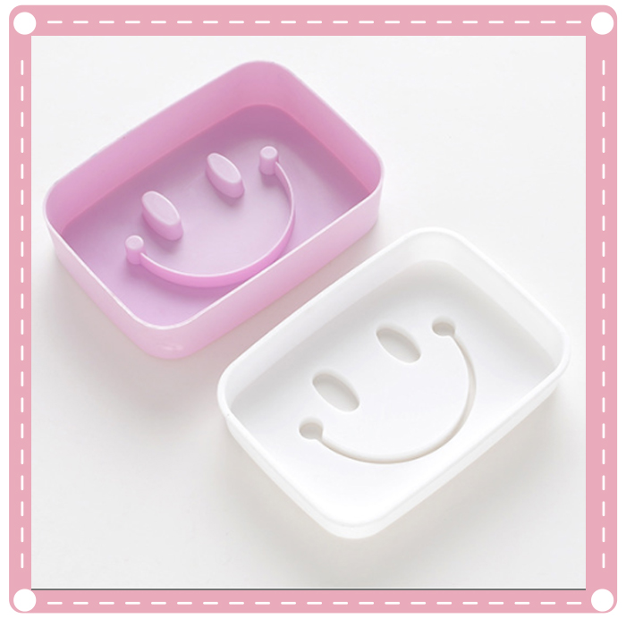 創意浴室必備笑臉香皂盒 微笑肥皂架 瀝水香皂置物架3