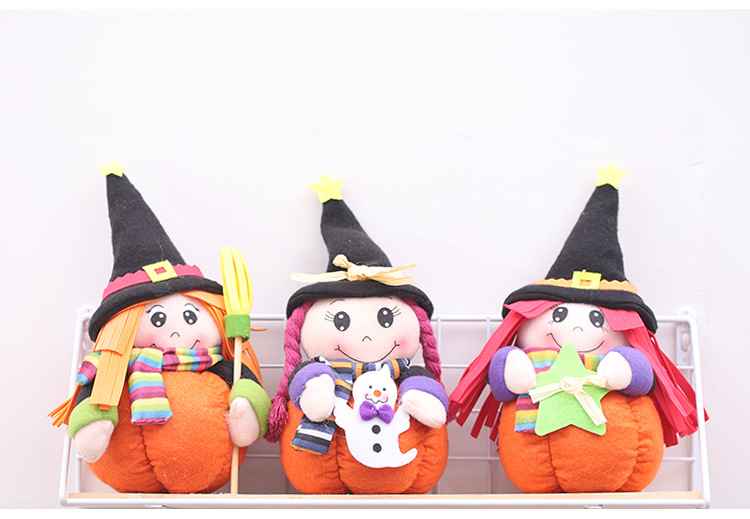 萬聖節必備 小女巫造型娃娃 派對裝飾用品7