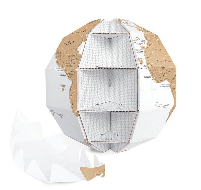 創意3D組合式地球儀 DIY立體世界地圖地球儀 刮刮地球儀1