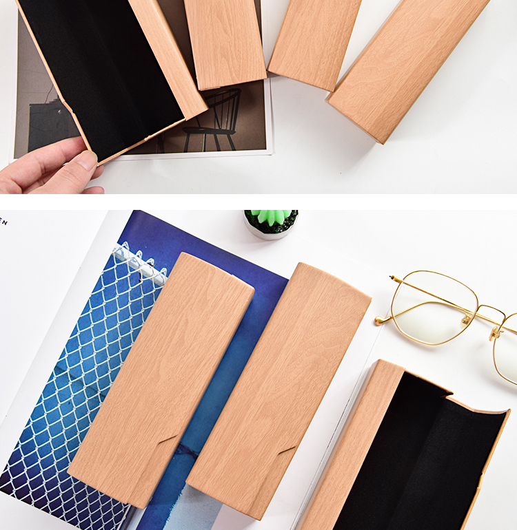 小清新復古木質眼鏡盒 文藝眼鏡收納盒 簡約眼鏡盒11
