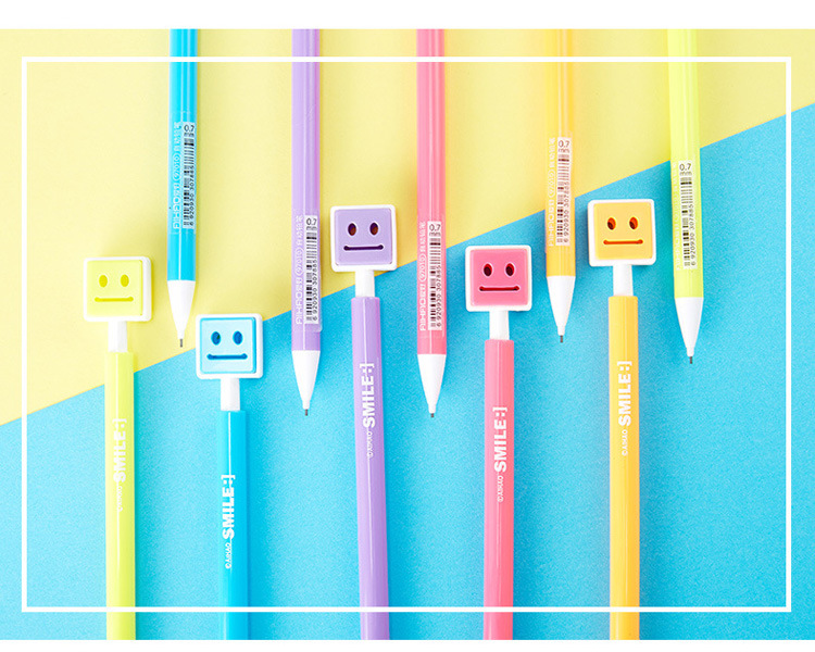 亮色機器人自動鉛筆 0.5mm 學生糖果色自動筆6