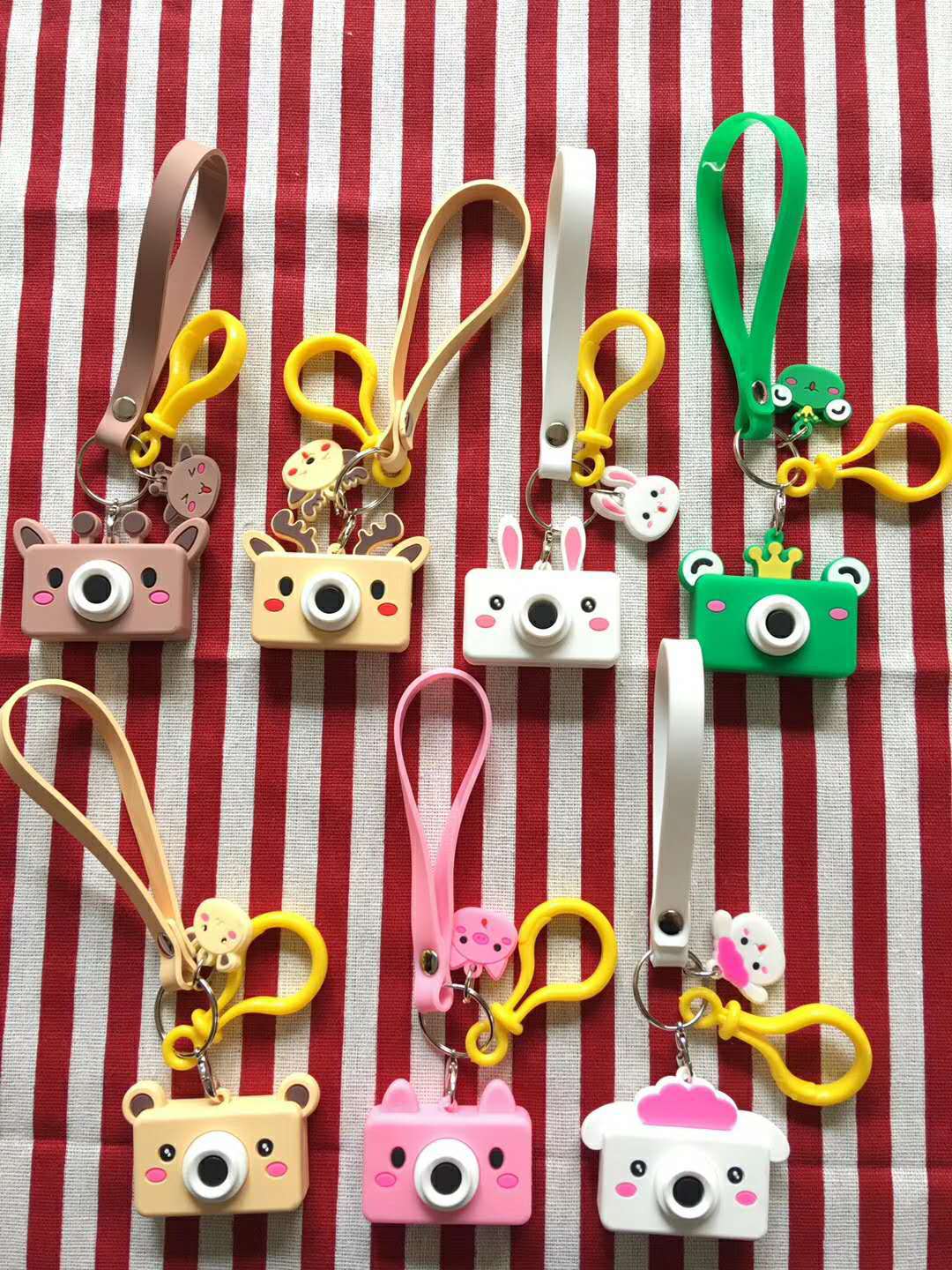 兒童相機造型鑰匙圈 可愛動物造型鑰匙圈 超萌鑰匙扣 小吊飾0