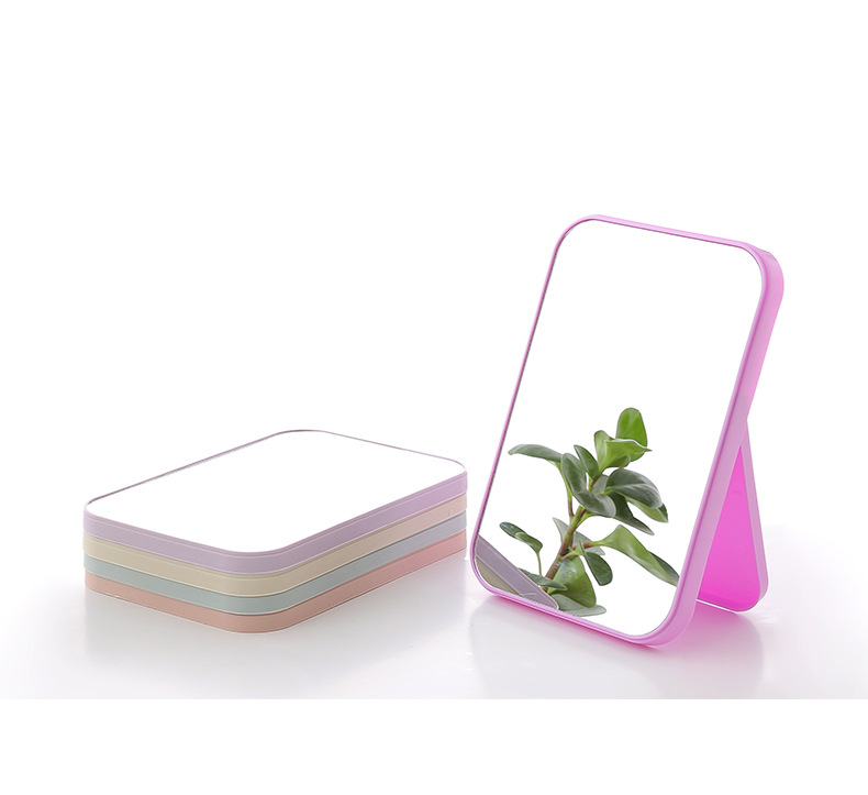 摺疊大號方形公主鏡 方便攜帶化妝鏡 單面摺疊化妝鏡 梳妝鏡 鏡子2