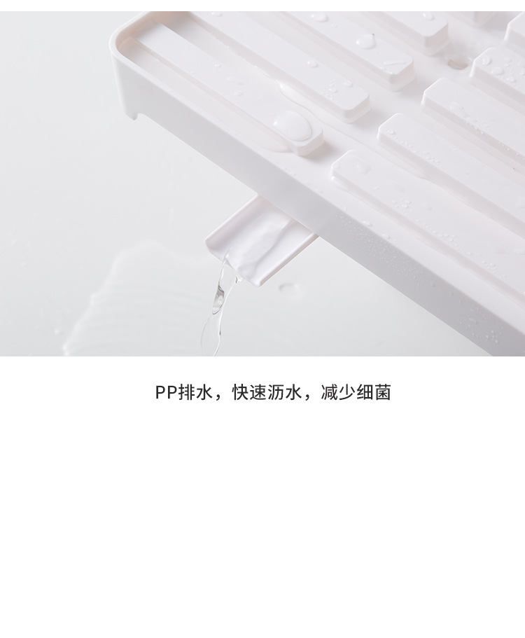 多功能瀝水置物架 創意廚房滴水托盤 塑膠長方形收納架 茶盤水果盤 瀝水架7
