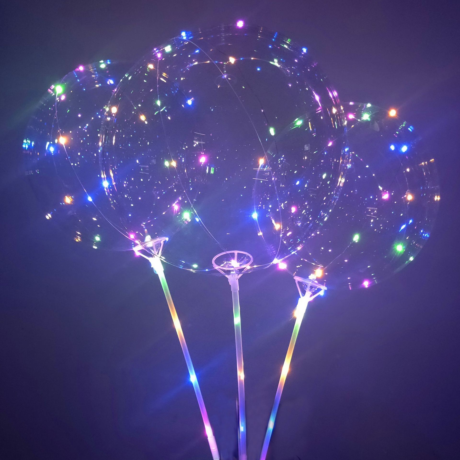 LED閃光20吋波波球 超夯LED燈光氣球 發光圓型氣球1