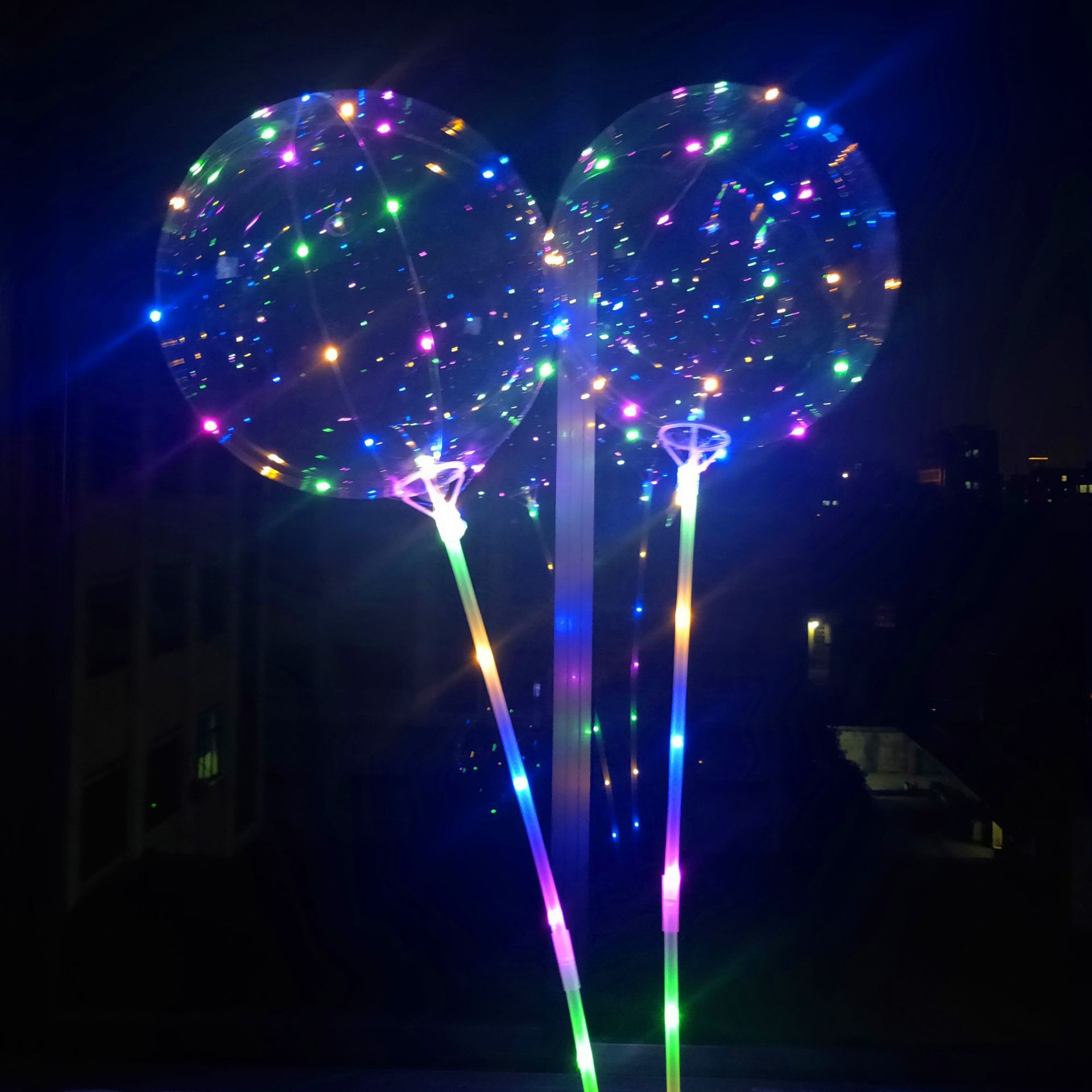 LED閃光20吋波波球 超夯LED燈光氣球 發光圓型氣球5