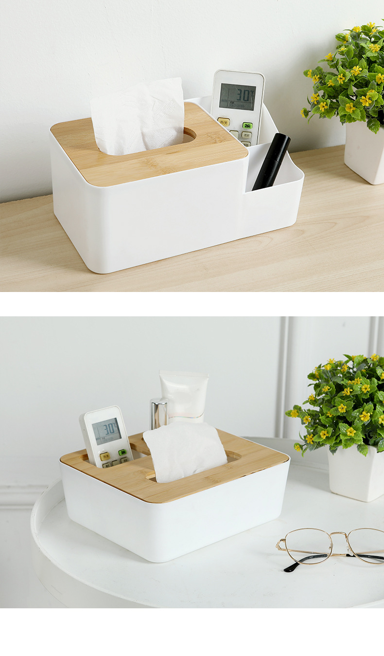 簡約抽取式竹木面紙盒 居家必備多款造型衛生紙盒 收納盒2