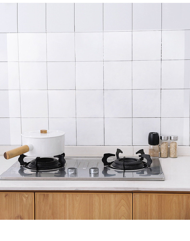 透明廚房防油貼紙 耐高溫磁磚牆貼 防水防油櫥櫃貼 防油汙廚房貼12