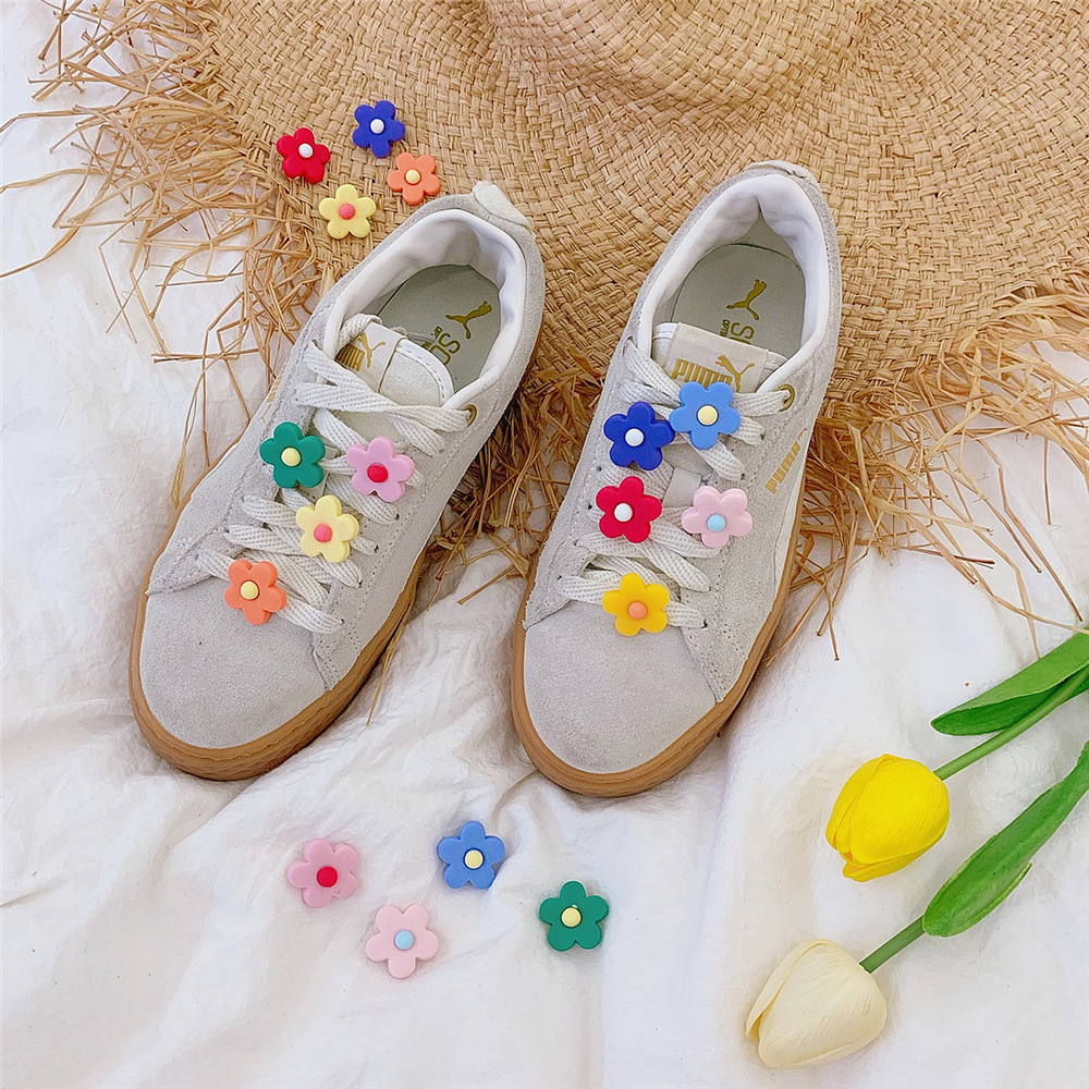 小清新花朵鞋扣 創意立體帆布鞋裝飾配件 可愛小花朵造型鞋帶裝飾0