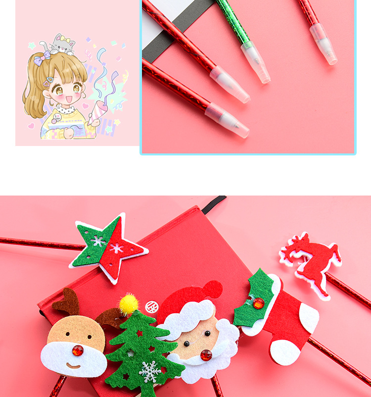 聖誕造型圓珠筆 可愛聖誕系列中性筆 創意聖誕節必備文具8
