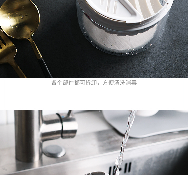 簡約矽藻土雙格筷筒 創意廚房餐具瀝水收納架 湯匙筷子叉子瀝水置物架 筷籠9
