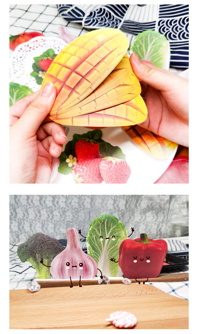 蔬果造型便利貼 創意仿真造型N次貼 蔬菜水果系列便利貼4