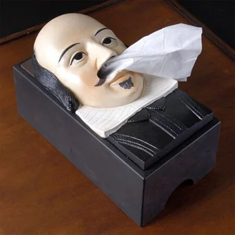 創意造型立體面紙盒 復活節石像抽取式衛生紙盒 創意家居1