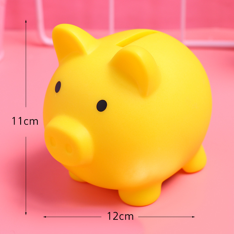 小豬造型存錢筒 創意多色可愛小豬存錢筒 小豬公 耐摔存錢筒5