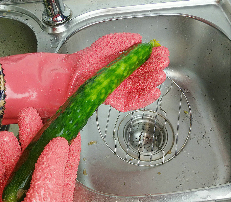 蔬果清潔手套 廚房必備防滑剝皮手套 多功能去皮手套 廚房手套13