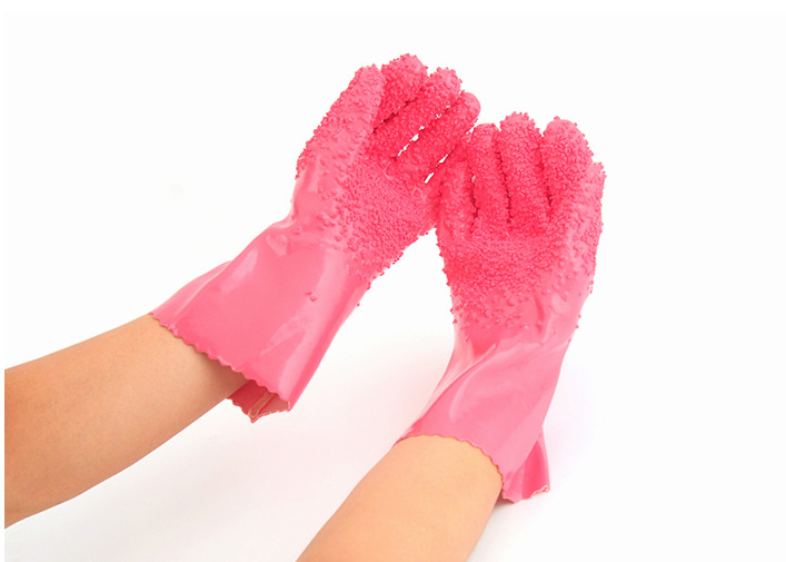 蔬果清潔手套 廚房必備防滑剝皮手套 多功能去皮手套 廚房手套1