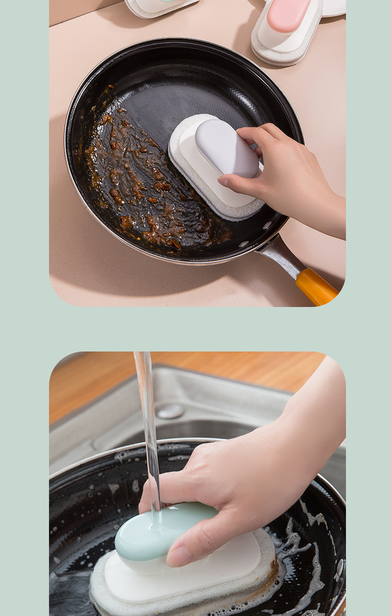 廚房手柄清潔刷 創意造型磁磚刷 大氣簡約去汙洗鍋刷 廚房必備清潔神器5