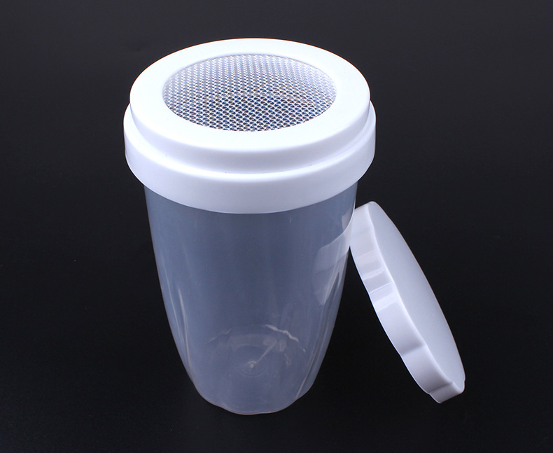 透明杯式灑粉器 創意烘焙用具灑糖粉器 居家必備麵粉篩11