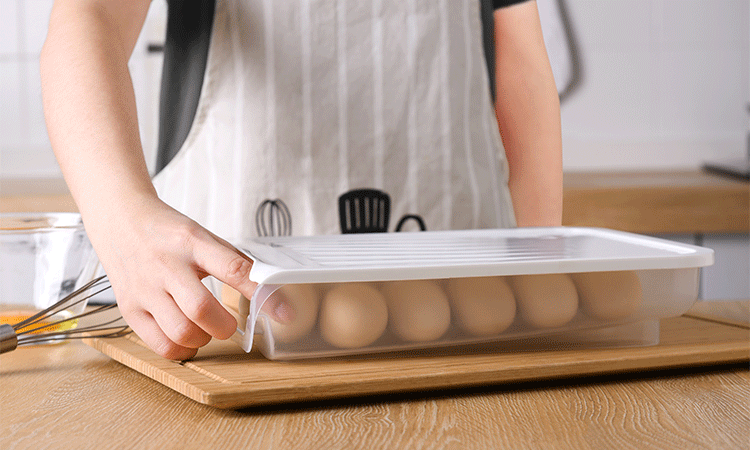 單層雞蛋收納盒 創意設計18格雞蛋保鮮盒 透氣雞蛋收納盒3