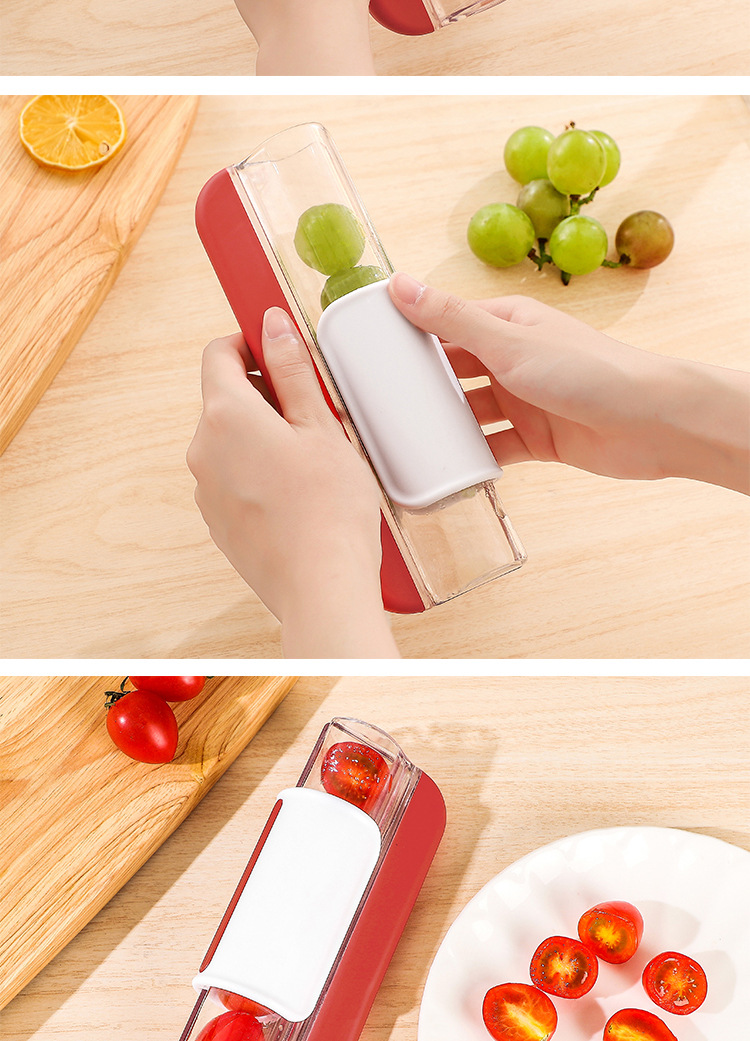 快速水果切半器 創意水果手動切片器 簡易方便攜帶蔬果切半器 水果刀10