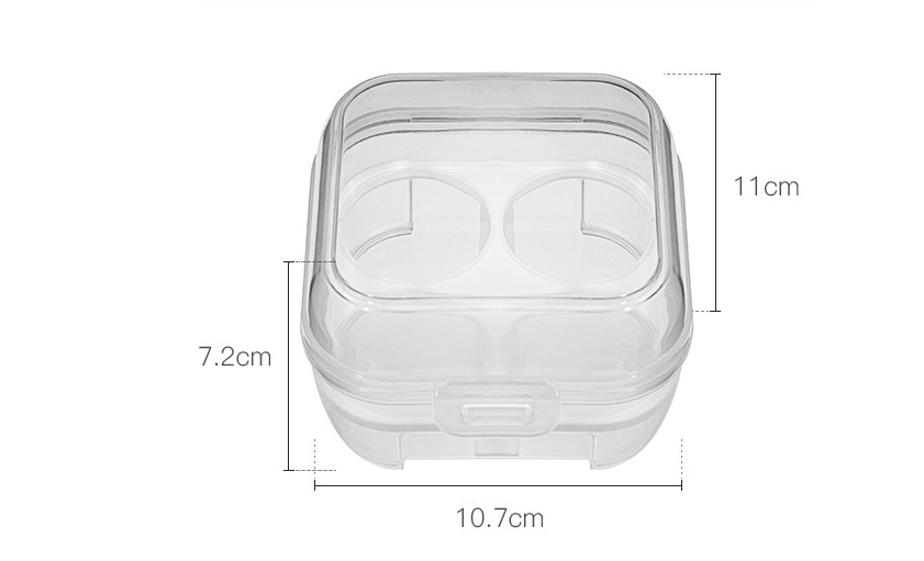 透明美妝蛋收納盒 創意4格8格保鮮盒 塑膠雞蛋收納盒 卡片首飾盒2