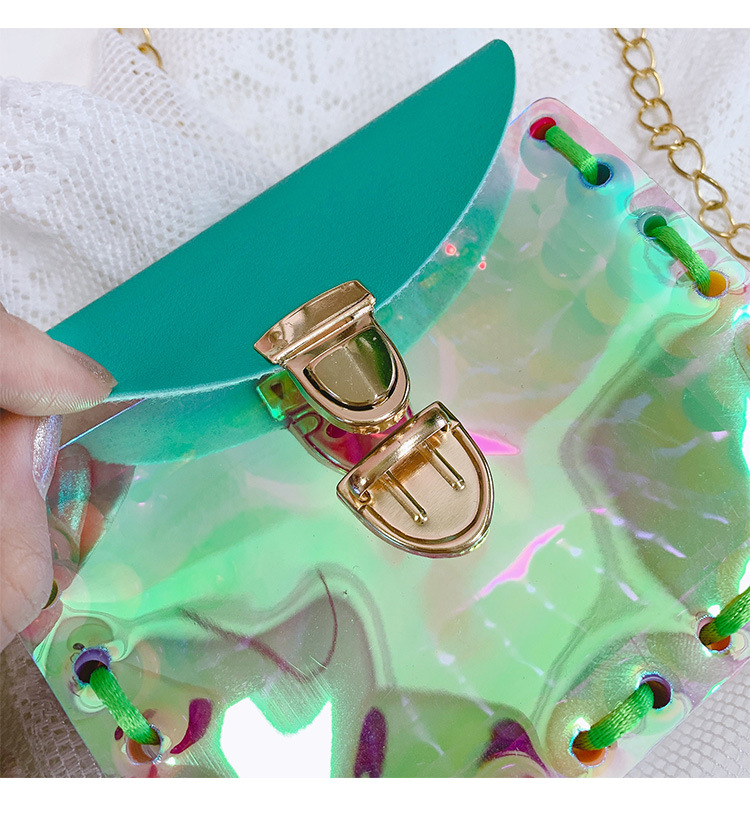 創意鐳射DIY串珠編織包包 創意手工少女包 造型彩色串珠斜背包8