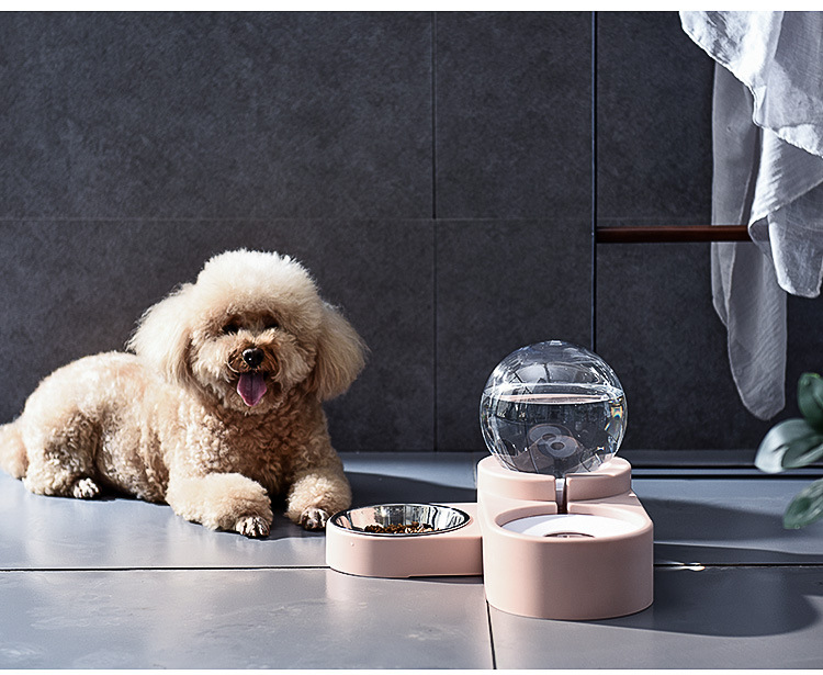 寵物球形自動補水碗 創意造型寵物飲水器餵食器 狗狗貓咪自動飲水器11