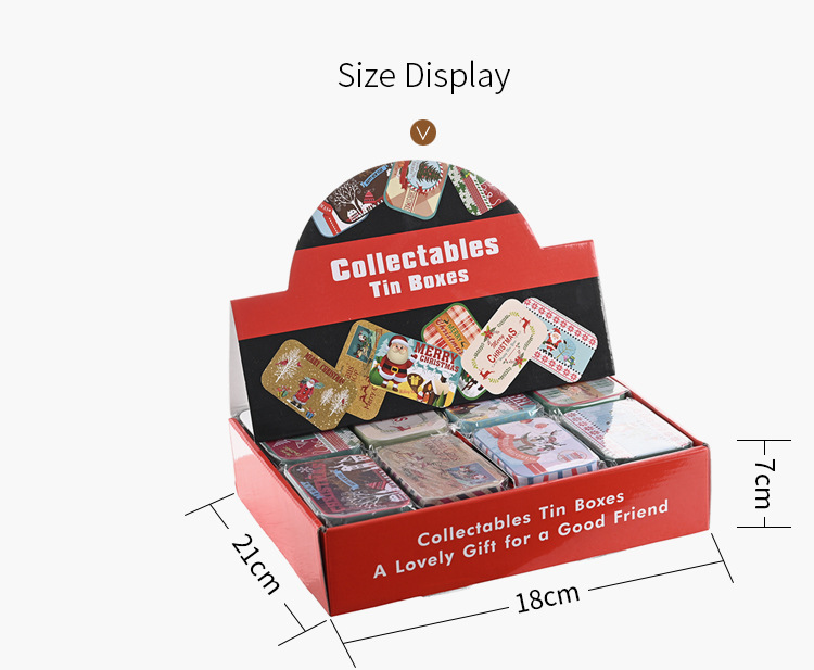 聖誕長方形鐵盒 創意馬口鐵禮物盒 聖誕節必備餅乾糖果盒2