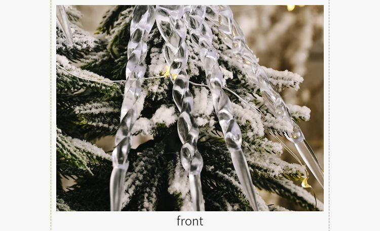 創意透明冰條裝飾 仿真冰條吊飾 聖誕樹必備創意螺紋冰條裝飾11