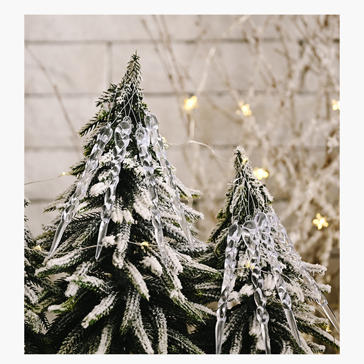 創意透明冰條裝飾 仿真冰條吊飾 聖誕樹必備創意螺紋冰條裝飾3