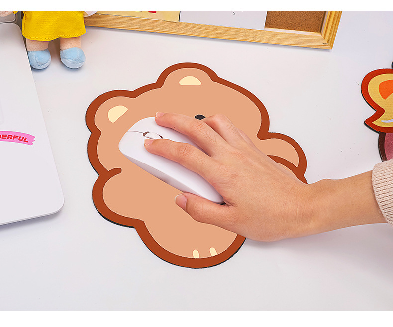 可愛小熊造型滑鼠墊 電腦滑鼠墊 桌墊 創意造型滑鼠墊 電腦周邊5