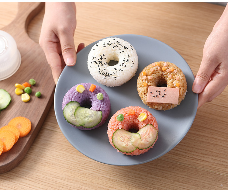 甜甜圈造型飯糰模 日式圓形壽司模型 創意造型飯糰甜甜圈 野餐必備9