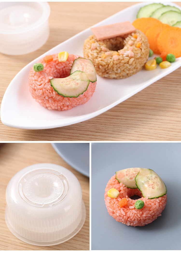 甜甜圈造型飯糰模 日式圓形壽司模型 創意造型飯糰甜甜圈 野餐必備10
