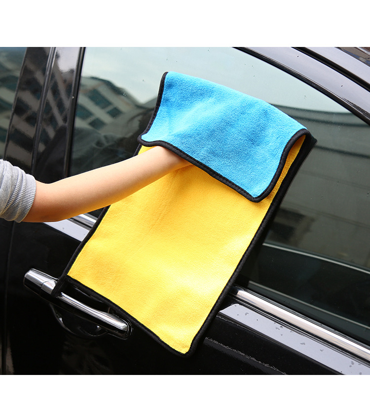 雙色加厚擦車巾 吸水不掉毛玻璃專用無痕抹布 超吸水洗車毛巾8