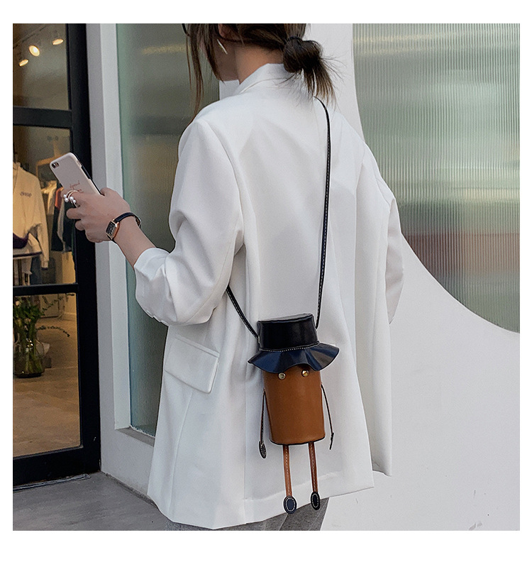 創意人物造型斜背包 時尚簡約單肩包 外出造型手機包 可愛造型包包67