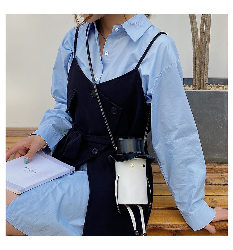創意人物造型斜背包 時尚簡約單肩包 外出造型手機包 可愛造型包包71