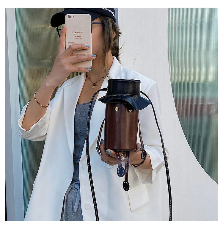 創意人物造型斜背包 時尚簡約單肩包 外出造型手機包 可愛造型包包91