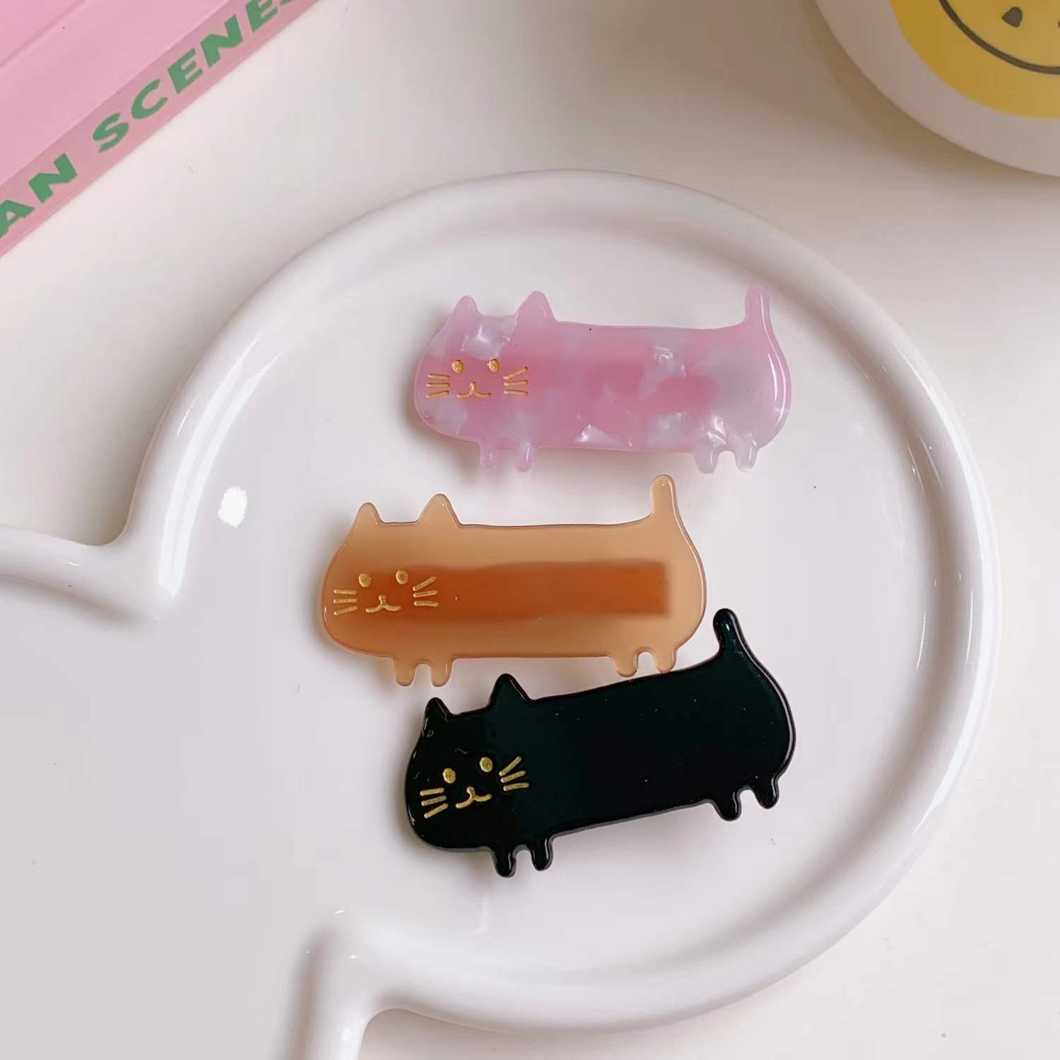 可愛貓咪造型鴨夾 創意小貓造型瀏海夾 奶糖貓咪髮夾6