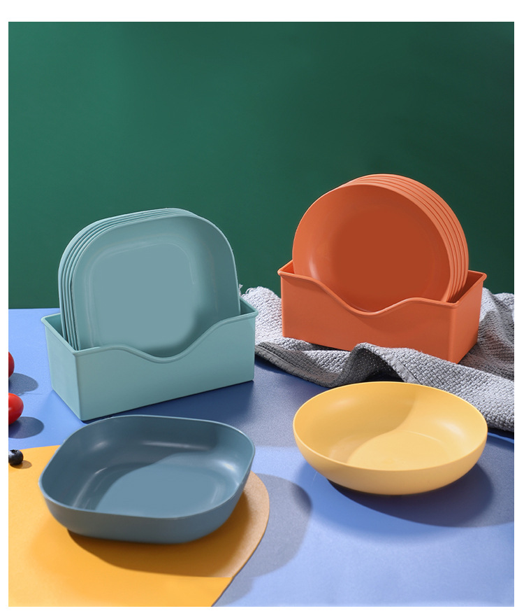 馬卡龍多用途小盤子組 創意可愛水果盤 一體成形塑膠盤 多用途盛裝盤14