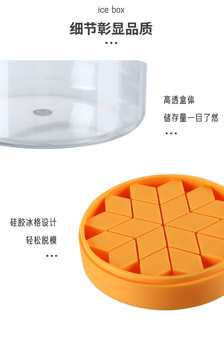 手提冰桶製冰盒 透明冰塊收納桶 多功能製冰桶12