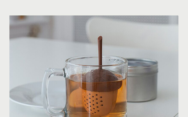 松果造型泡茶器 矽膠茶葉過濾器 橡子造型泡茶茶漏9
