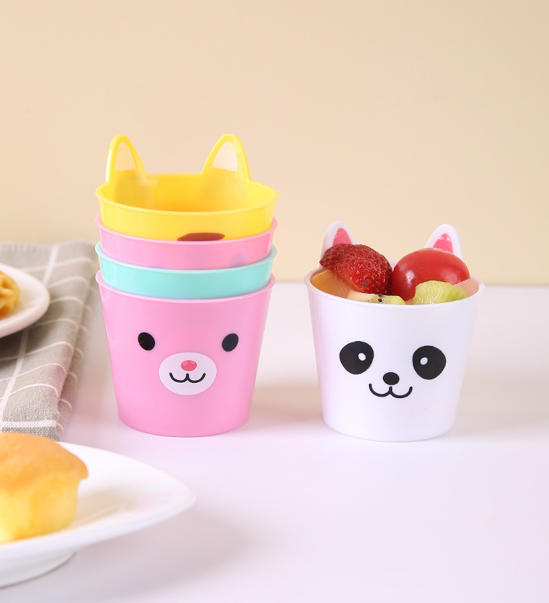 動物造型零食杯 可愛動物水果杯 創意薯條杯 點心杯1